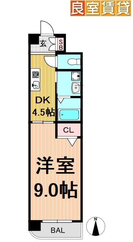 エクセルシオール栄の間取り