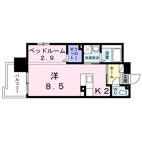 パ－ク鴨池の間取り