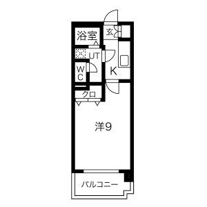 仙台市青葉区川内大工町のマンションの間取り