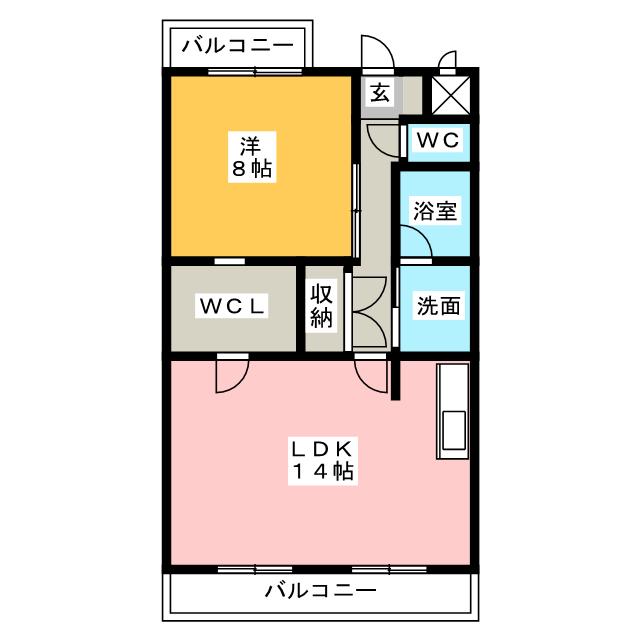 メイプルコートの間取り