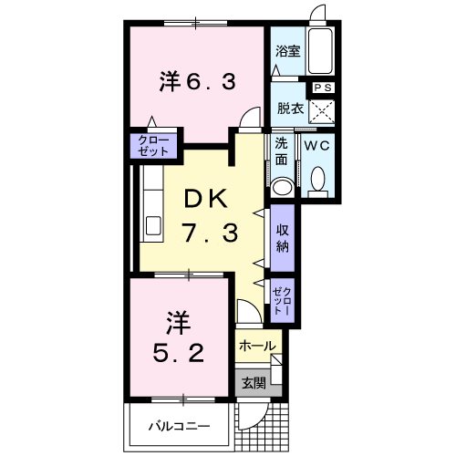 セレノ佐久平Cの間取り