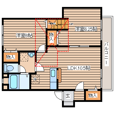 ナチュール壱番館の間取り