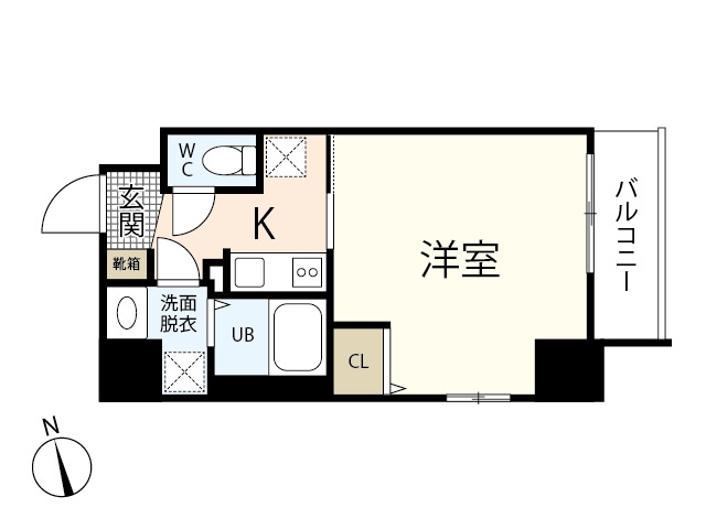 広島市中区橋本町のマンションの間取り