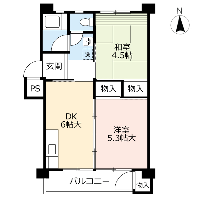 ＵＲ徳力の間取り