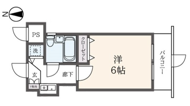 川崎市中原区新城のマンションの間取り