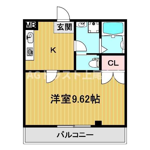 上尾市宮本町のマンションの間取り