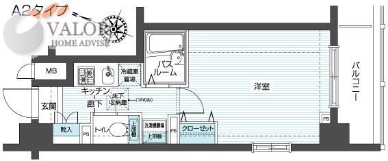 横浜市南区井土ケ谷上町のマンションの間取り