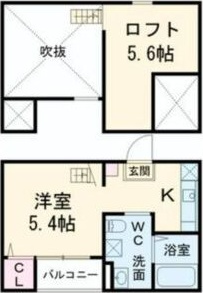 名古屋市中川区打中のアパートの間取り