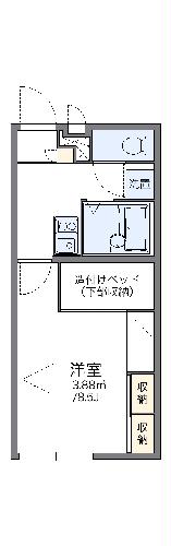 レオパレスホーリーラブの間取り