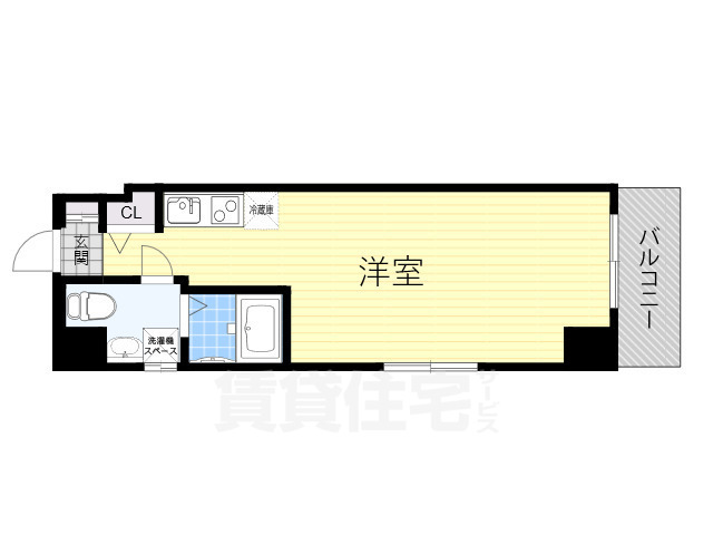 【堺市堺区少林寺町西のマンションの間取り】