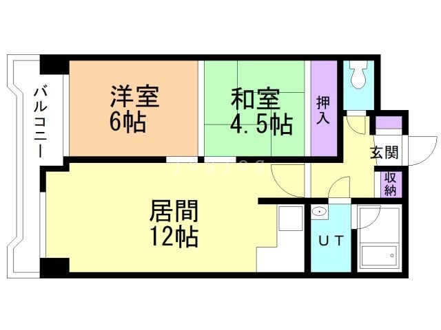 パサージュ月寒中央の間取り