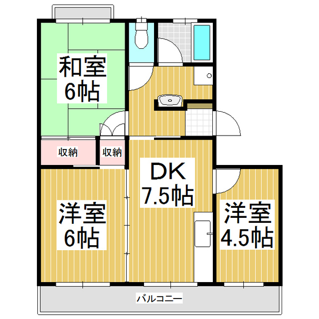 石芝グリーンハイツの間取り