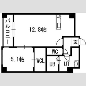 カレラ近代美術館前の間取り