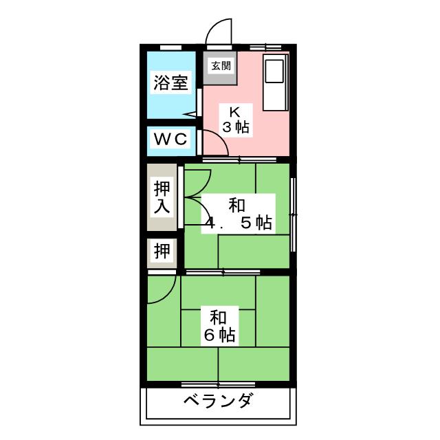 シティハイムクラスターＢの間取り