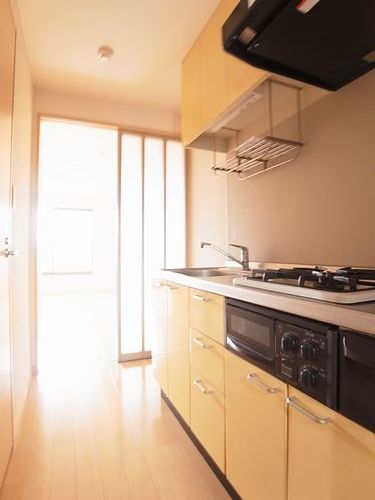 キッチン　2口＋グリル付きキッチン！