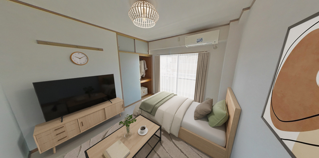 居室・リビング　家具はＣＧです　※別号室の写真