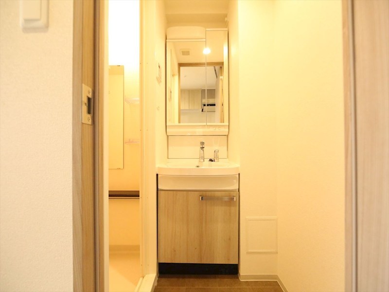 洗面設備　脱衣所　独立洗面台（シャンプードレッサー付）　同仕様写真