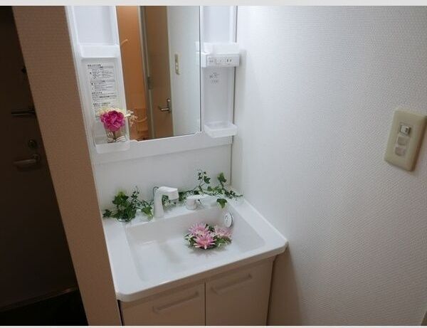 洗面設備　※写真は別号室です。