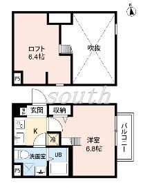 Attic宝持の間取り写真