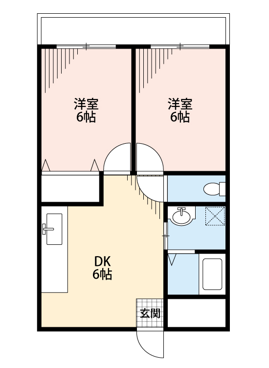 中広ハイムの間取り写真