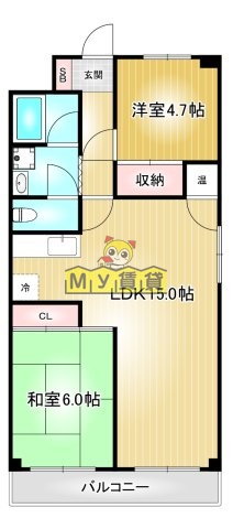チサンマンション東別院の間取り写真