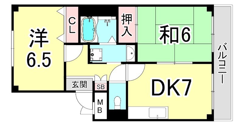 サカタハイツの間取り写真