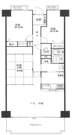 東灘コーストアヴェニュー参番館の間取り写真