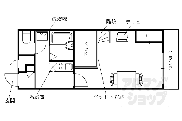 レオパレスForest桂坂の間取り写真