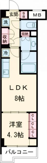 プレジリア柿の木坂の間取り写真