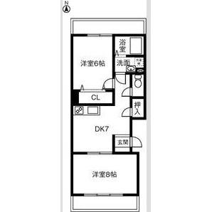 地下鉄東山線 藤が丘駅 徒歩9分 4階建 築40年の間取り写真