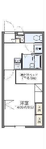 レオパレスラフィネの間取り