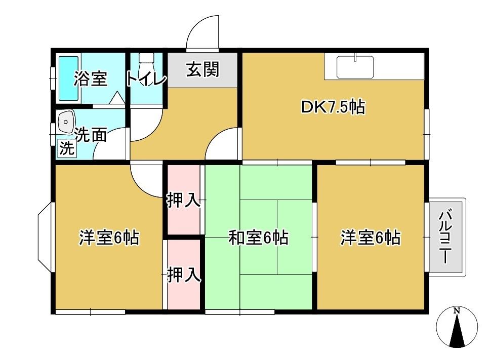 ハウス新町の間取り