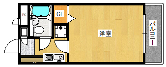 郡山市横塚のマンションの間取り