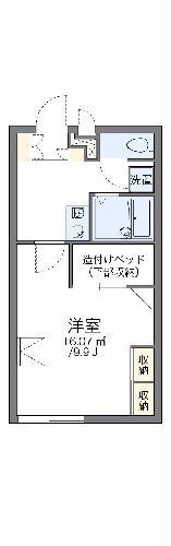 レオパレスメモワール東一宮の間取り