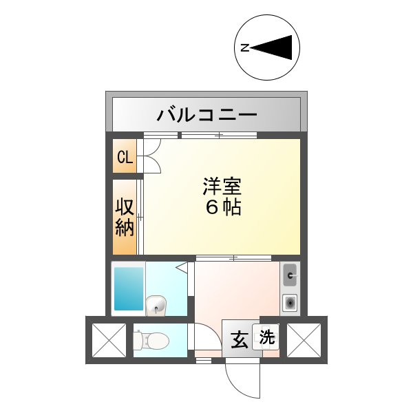 世田谷区松原のマンションの間取り