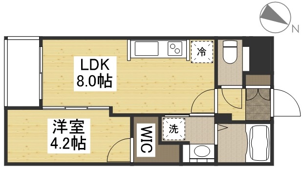 月光　新倉敷駅前の間取り