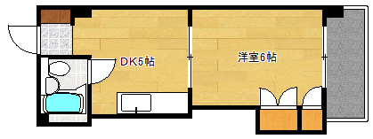 広島市西区三滝町のマンションの間取り