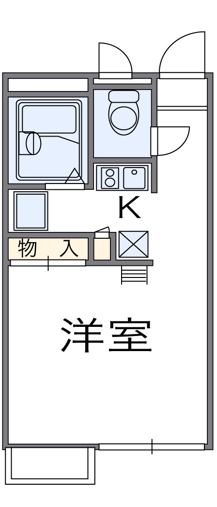 レオパレスアドミラクレールの間取り