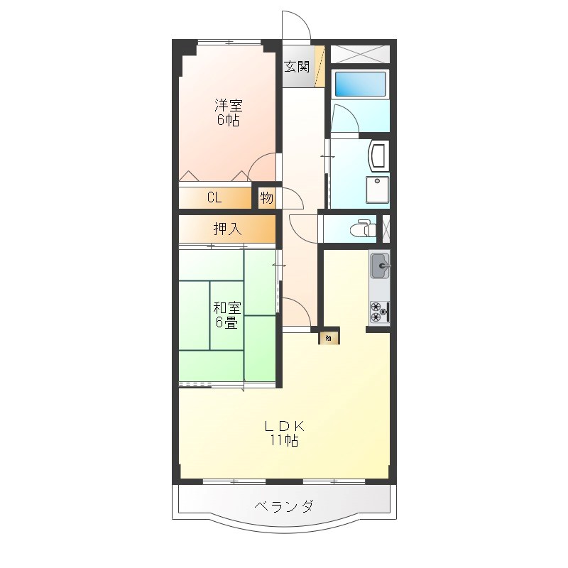 メゾンドエルの間取り