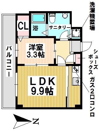 ティーブロッサムの間取り