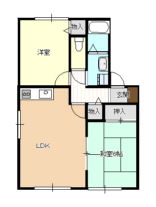 ハイツ沖の間取り