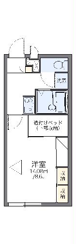 レオパレス鳳仙花の間取り