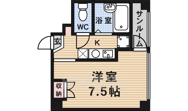 京都市伏見区桃山井伊掃部西町のマンションの間取り