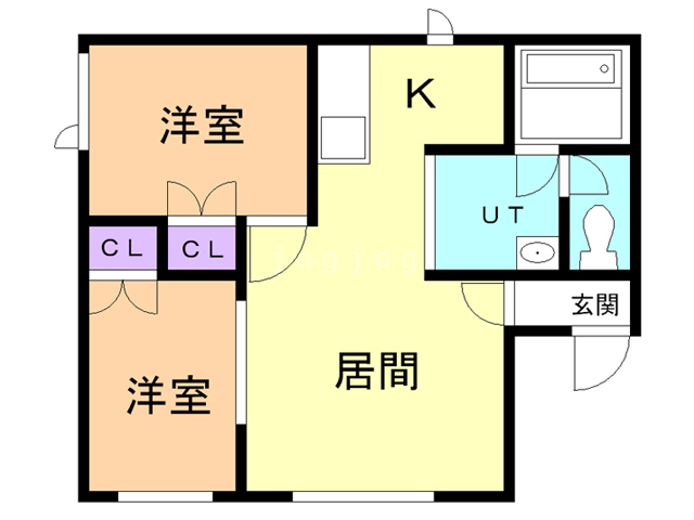 苫小牧市泉町のアパートの間取り