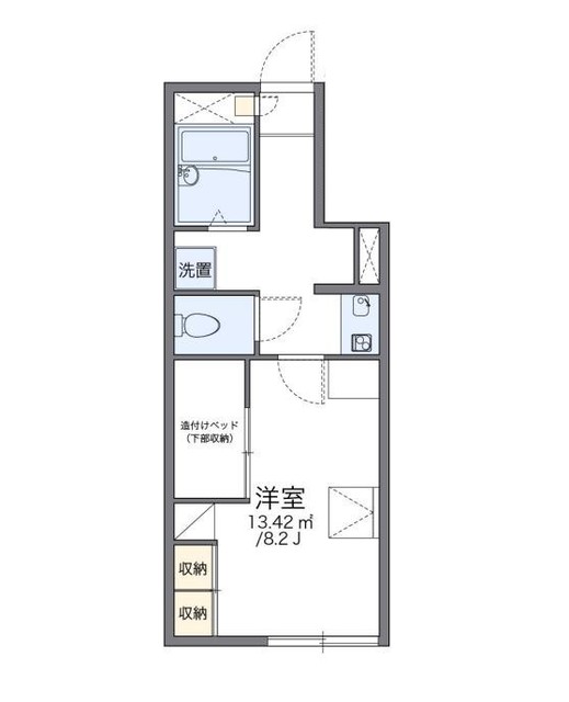 町田市金井のアパートの間取り