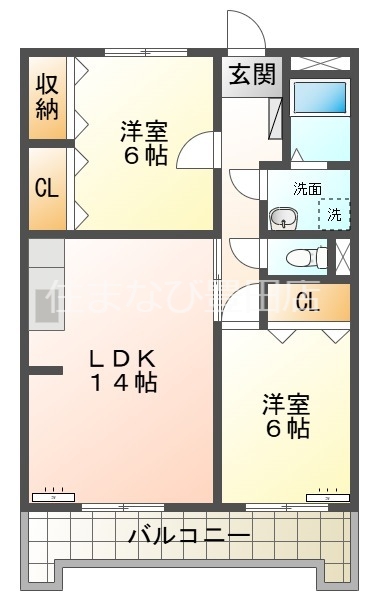 【刈谷市井ケ谷町のマンションの間取り】