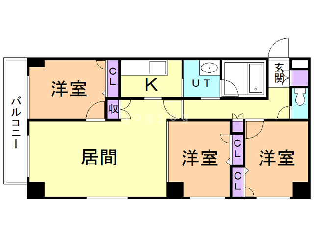 コンフォリア北三条の間取り