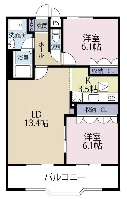 シャインヒルズ・Ｋの間取り