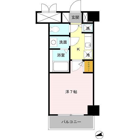 名古屋市昭和区曙町のマンションの間取り