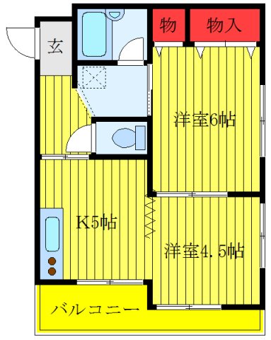 マンションオークスの間取り